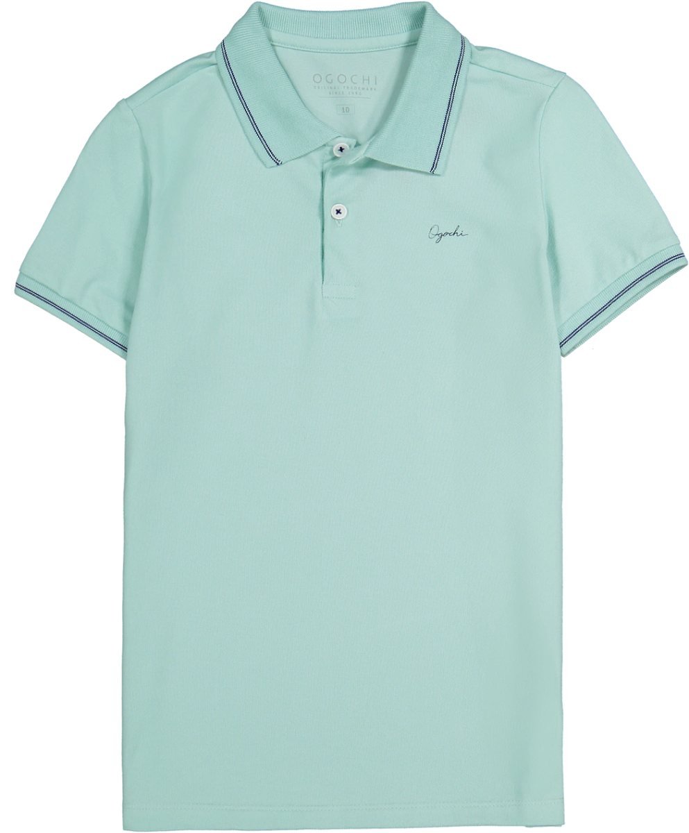 Camiseta Polo Ogochi Manga Curta - Verde Claro