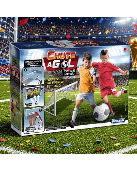 Kit 2 Mini Traves de Futebol com Bola e Alvo
