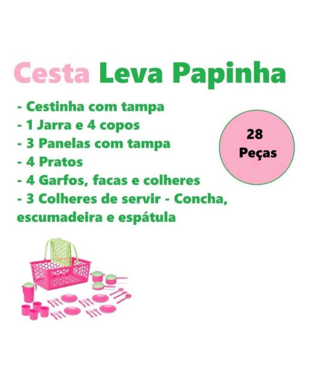 Cesta Leva Papinha com Panelinhas - 28 Peças, foto 6