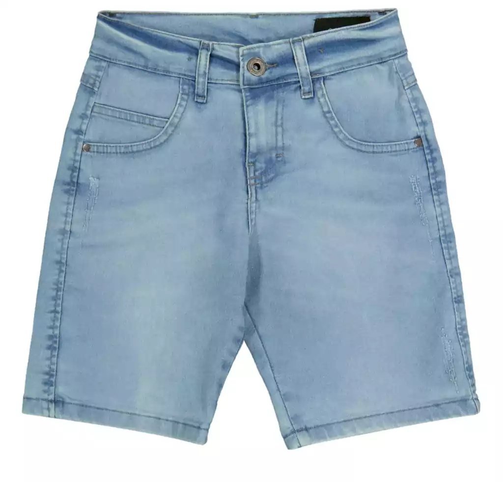 Bermuda Jeans Ogochi Azul Clara