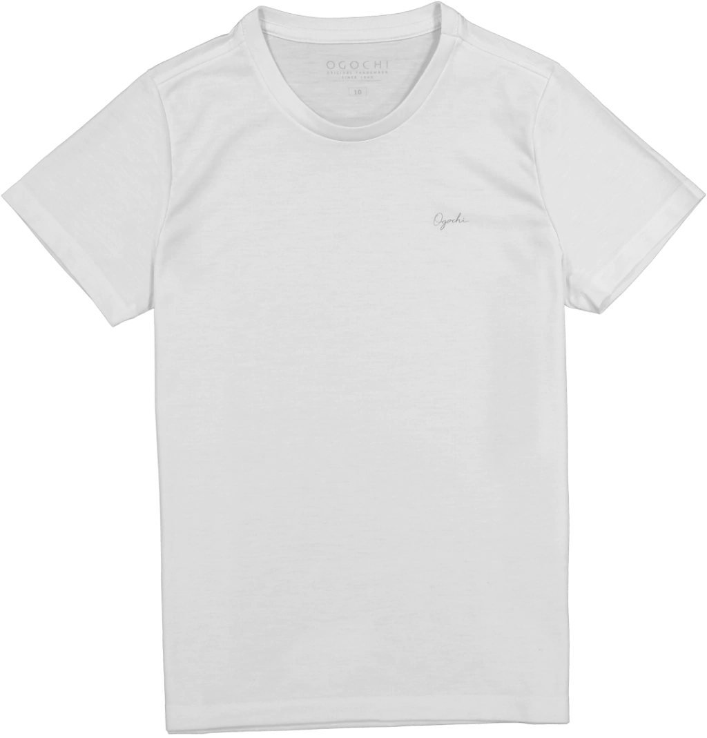 Camiseta Ogochi Infantil Manga Curta Essencial - Branco