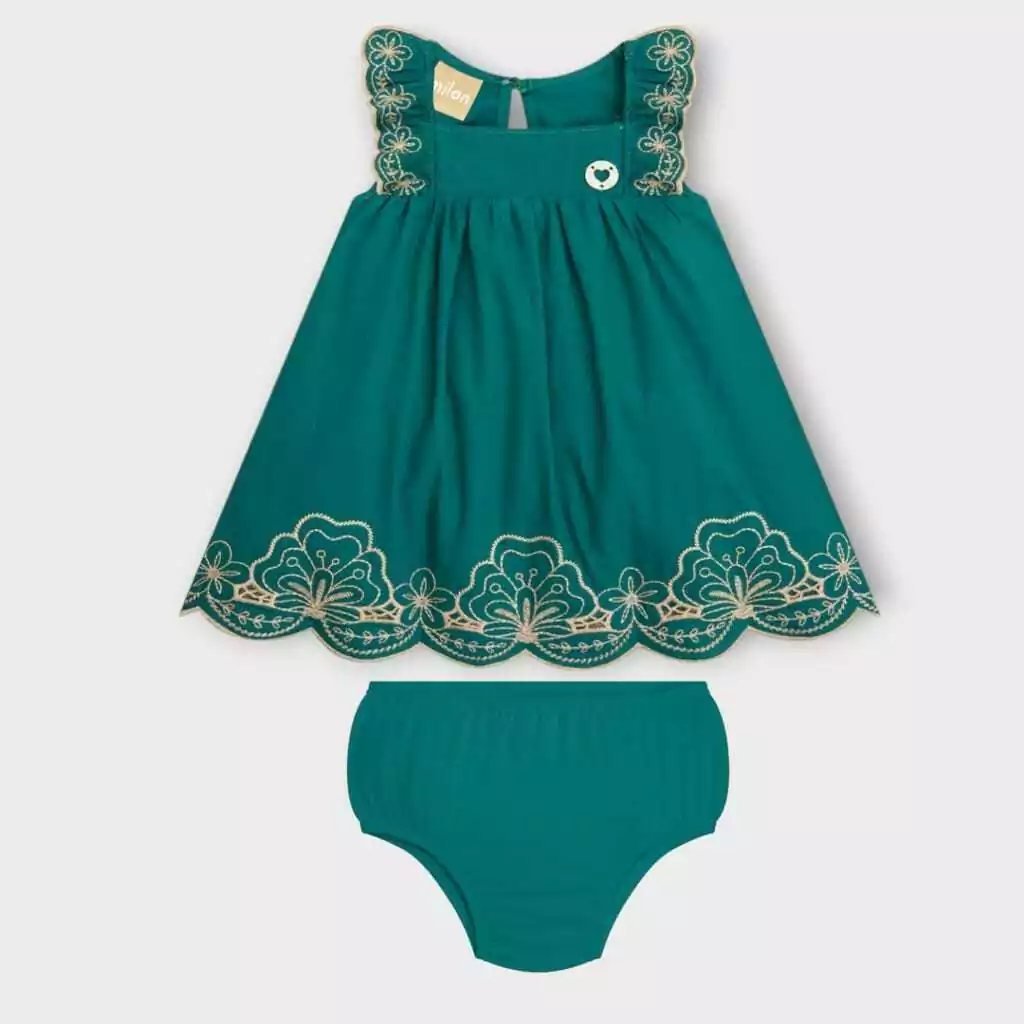 Vestido Milon com Calcinha Tapa Fralda Baby, foto 2