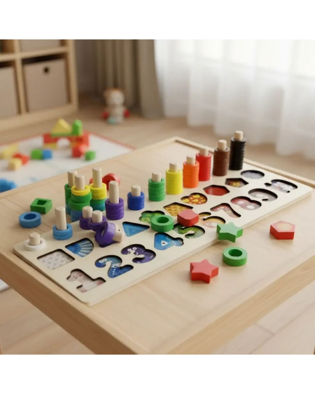 Tabuleiro Montessori Pescaria, Números e Letras - 133 Peças, foto 6