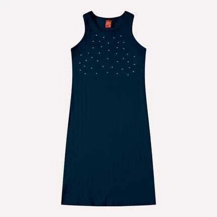 Vestido Infantil Menina em Ribana Kyly - Azul