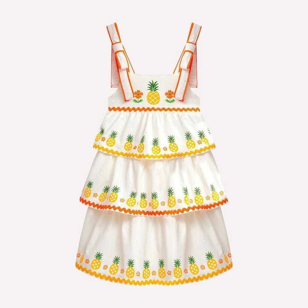Vestido Infantil Menina Abacaxi Nanai, foto 2