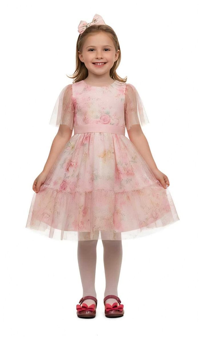 ✨ Vestido de Festa Rosa Floral Málagah, foto 3