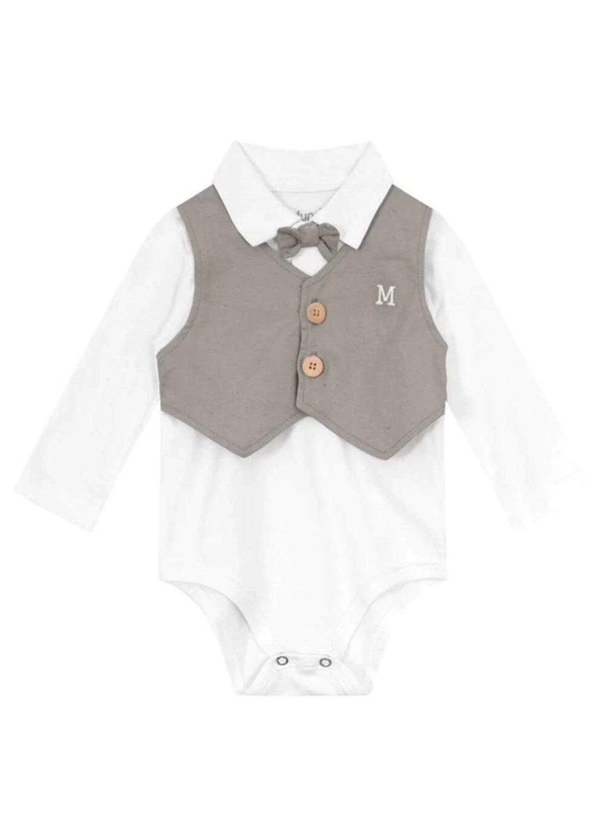 Conjunto Bebê Menino em Cotton Branco Mundi, foto 4