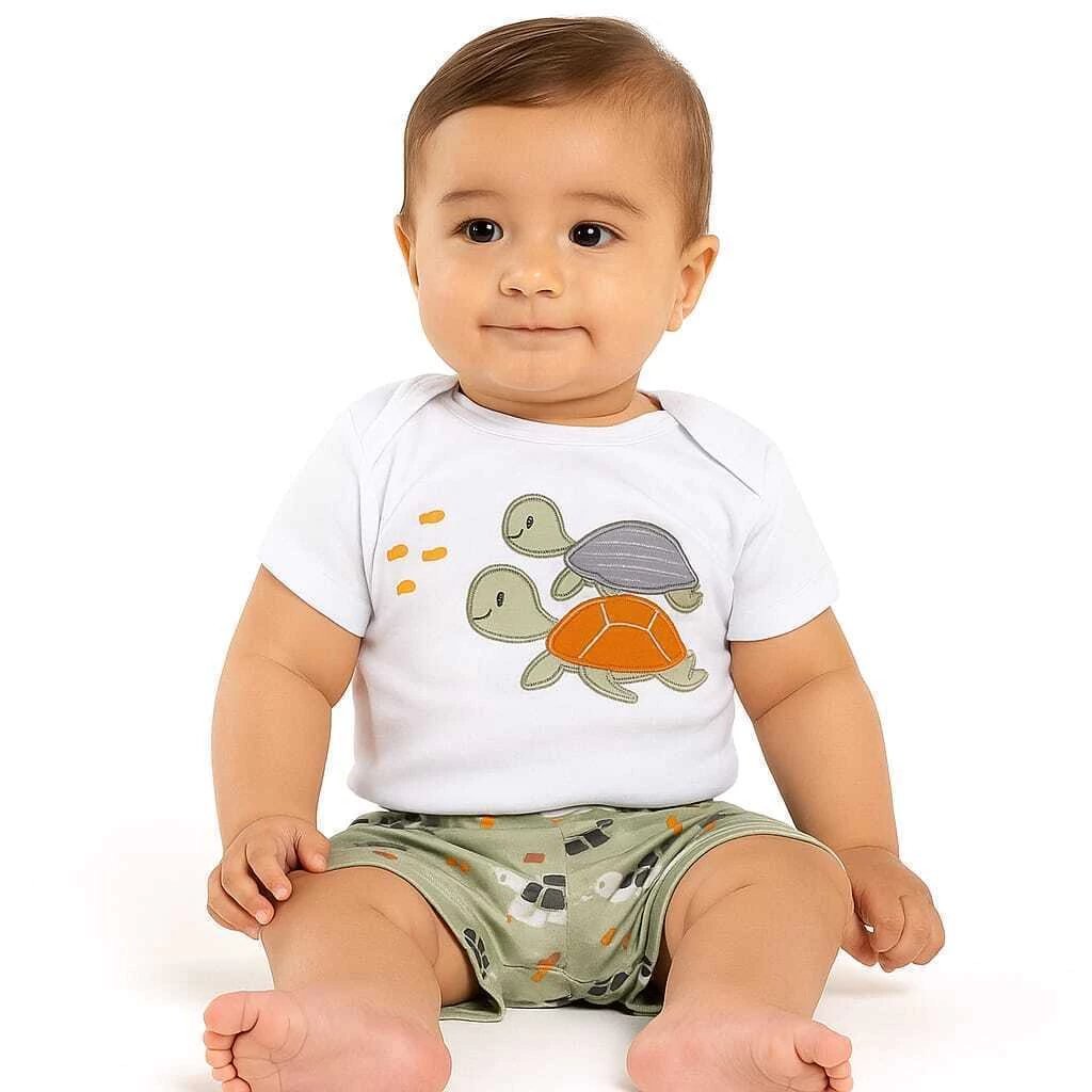 Conjunto Bebê Menino Tartaruga Kyly