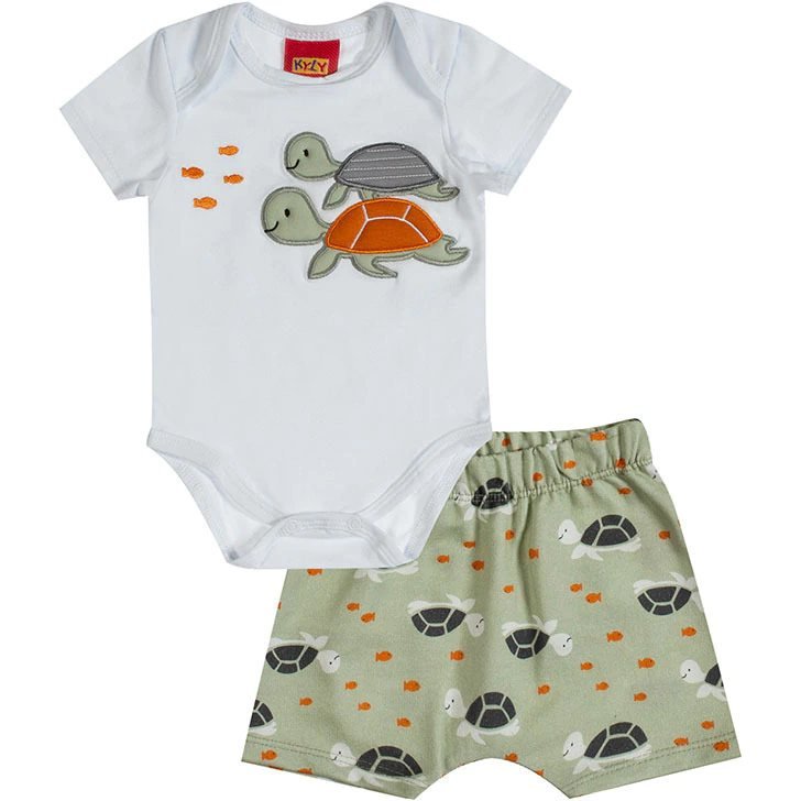 Conjunto Bebê Menino Tartaruga Kyly, foto 2
