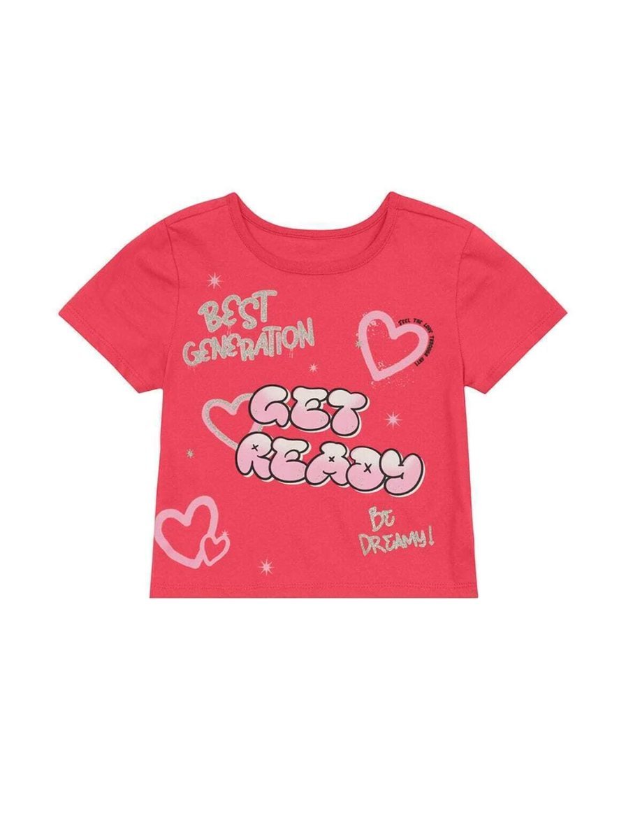 Conjunto infantil menina de corações Brandili - Coral, foto 3