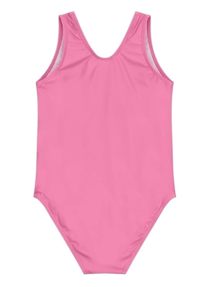 Maiô infantil menina de flores em malha UV Brandili - Rosa, foto 3