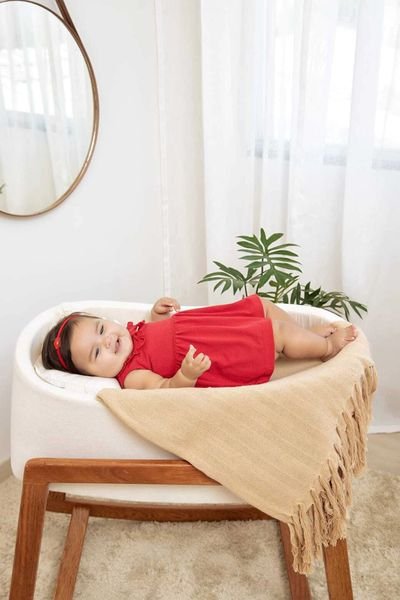 Vestido Letut Vermelho Laço