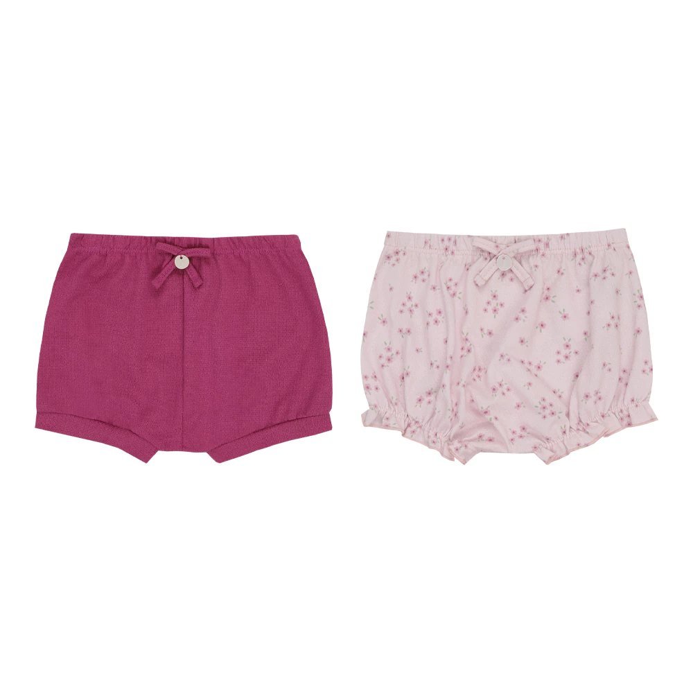 Kit Shorts Tapa Fralda Letut com 2 Unidades - Pink