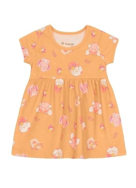 Vestido Brandili Moranguinho/ Coelhinho - Laranja