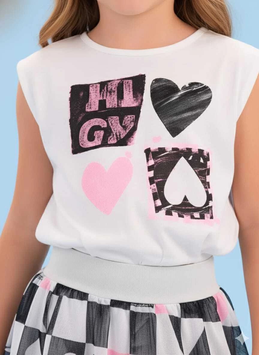 Conjunto Málagah Feminino Cropped e Saia Babados, foto 3