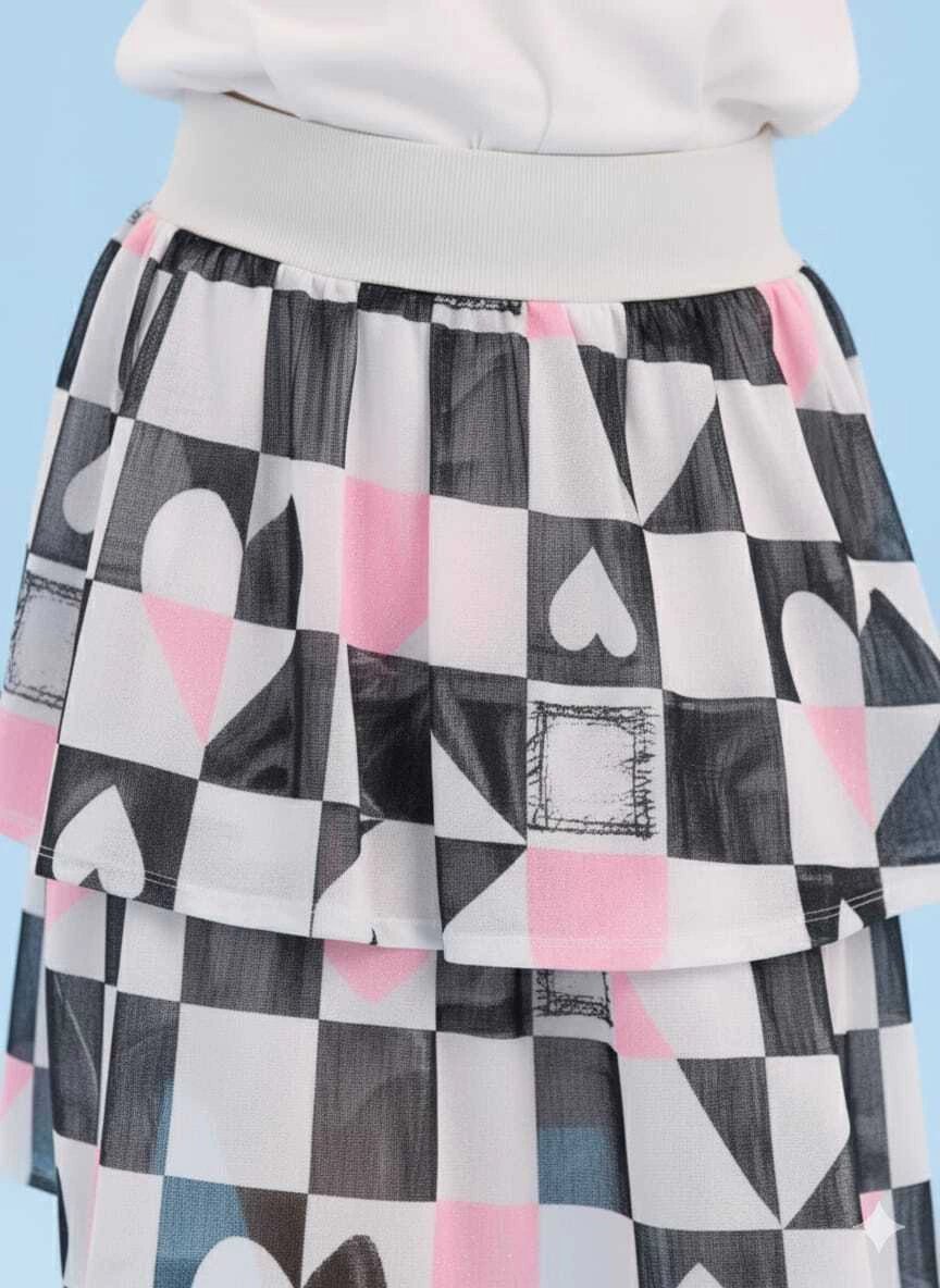 Conjunto Málagah Feminino Cropped e Saia Babados, foto 4