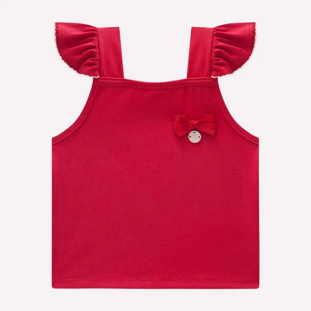 Conjunto Infantil Menina Morango Vermelho- Milon, foto 3