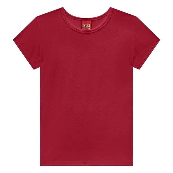 Blusa Infantil Menina Básica Kyly - - Vermelho