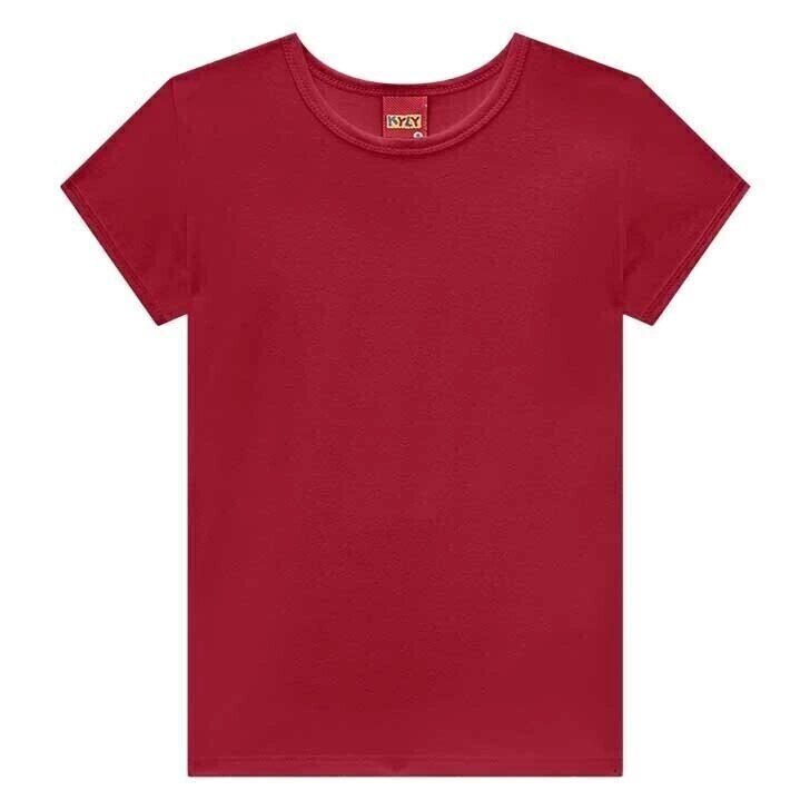 Blusa Infantil Menina Básica Kyly - - Vermelho