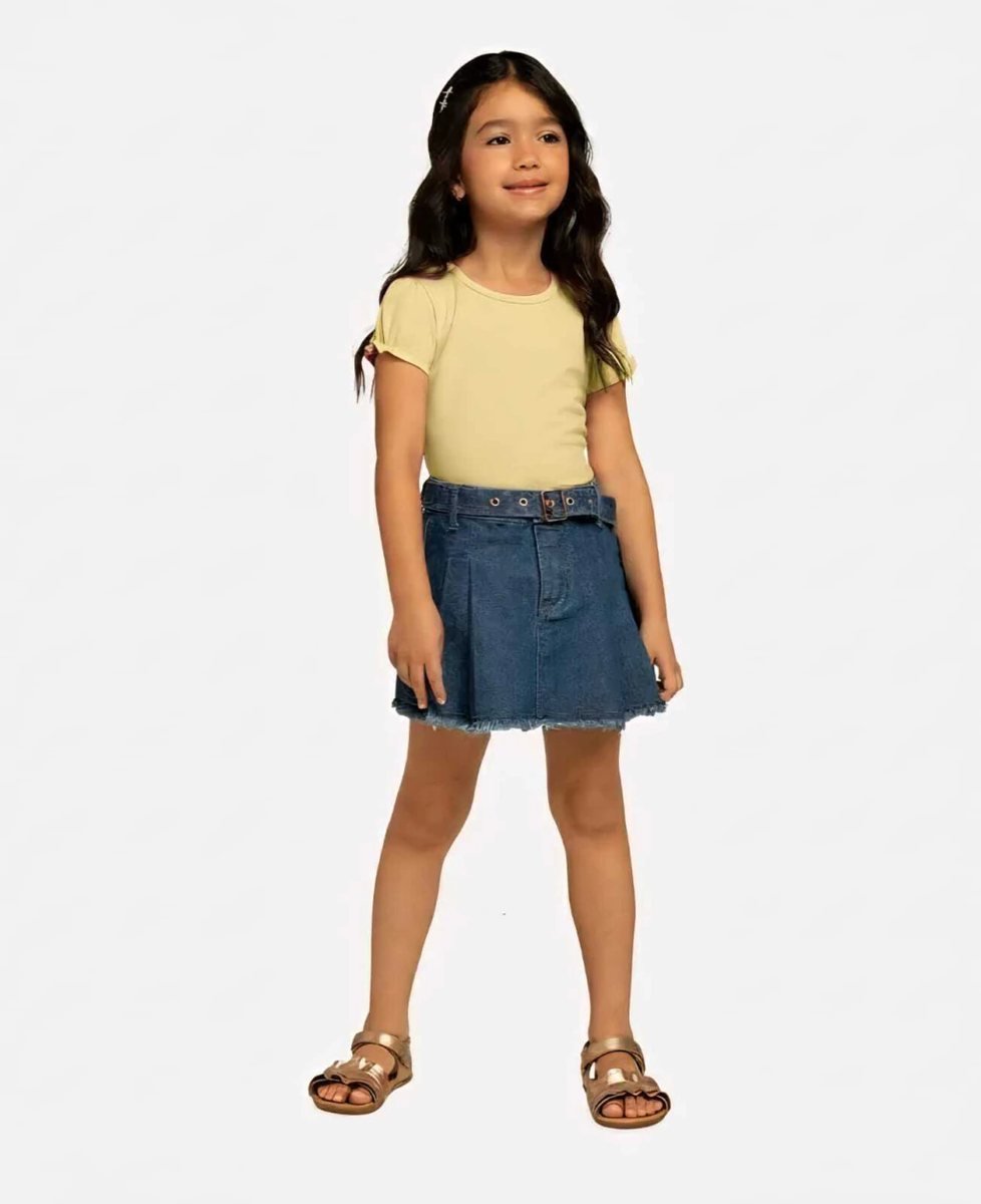 Blusa Infantil Menina Lisa Milon - Cor Amarelo Manteiga, foto 2