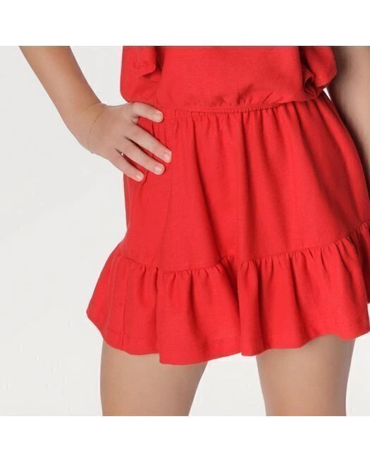 Conjunto Blusa e Saia de Babados - Menina, foto 4
