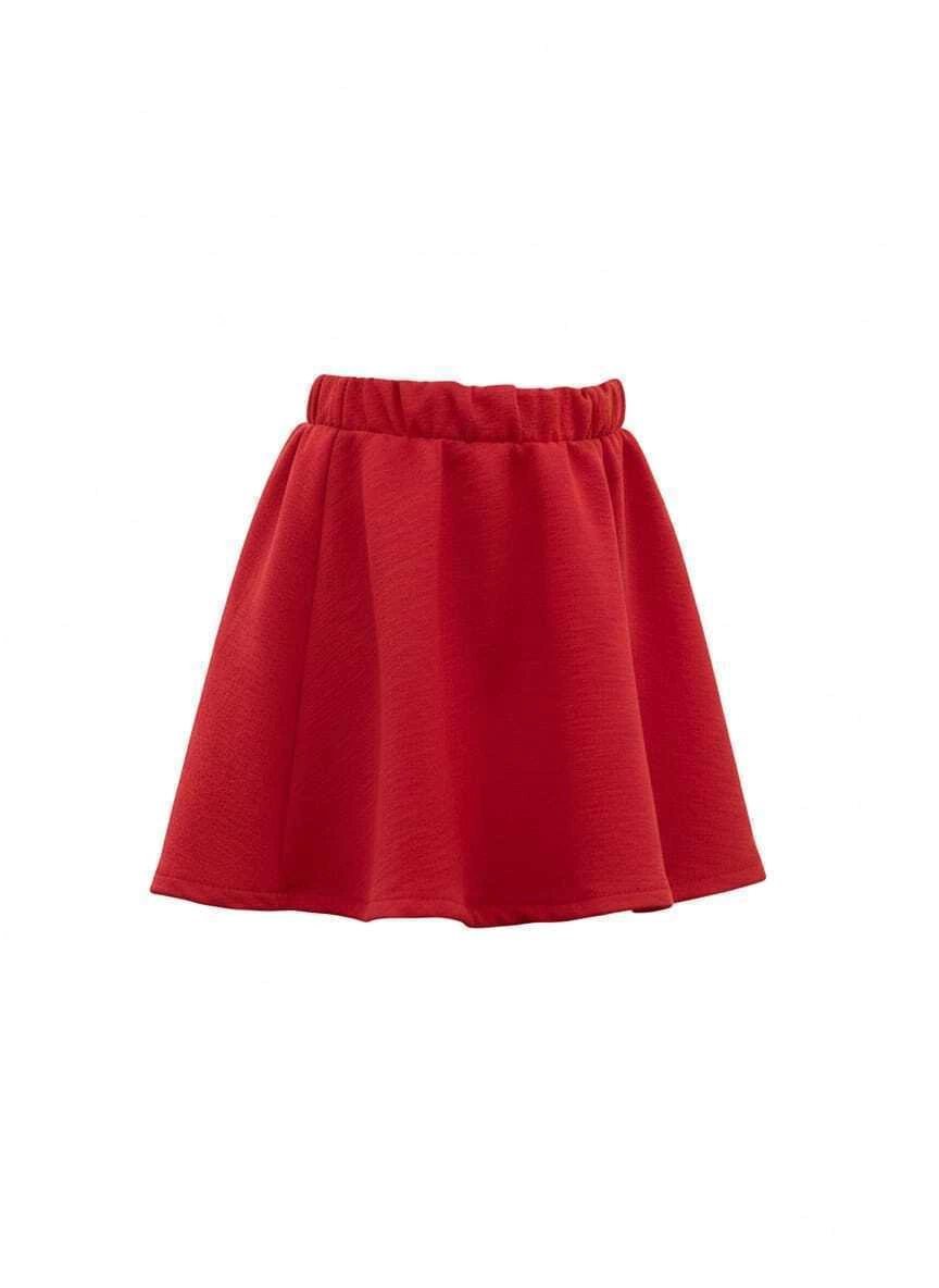 Conjunto Dente DE Leão Feminino Blusa e Short Saia Vermelho, foto 4