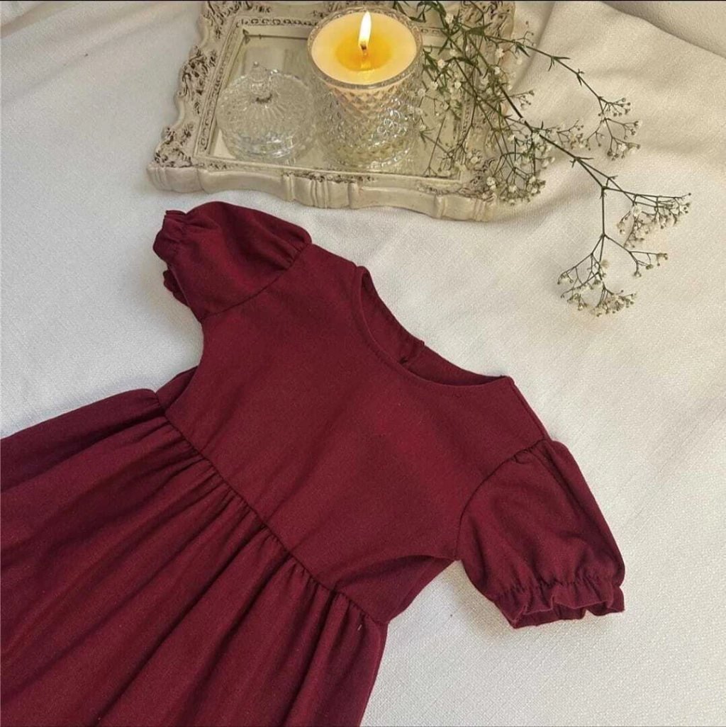 Vestido Infantil Encanto Marsala, foto 4