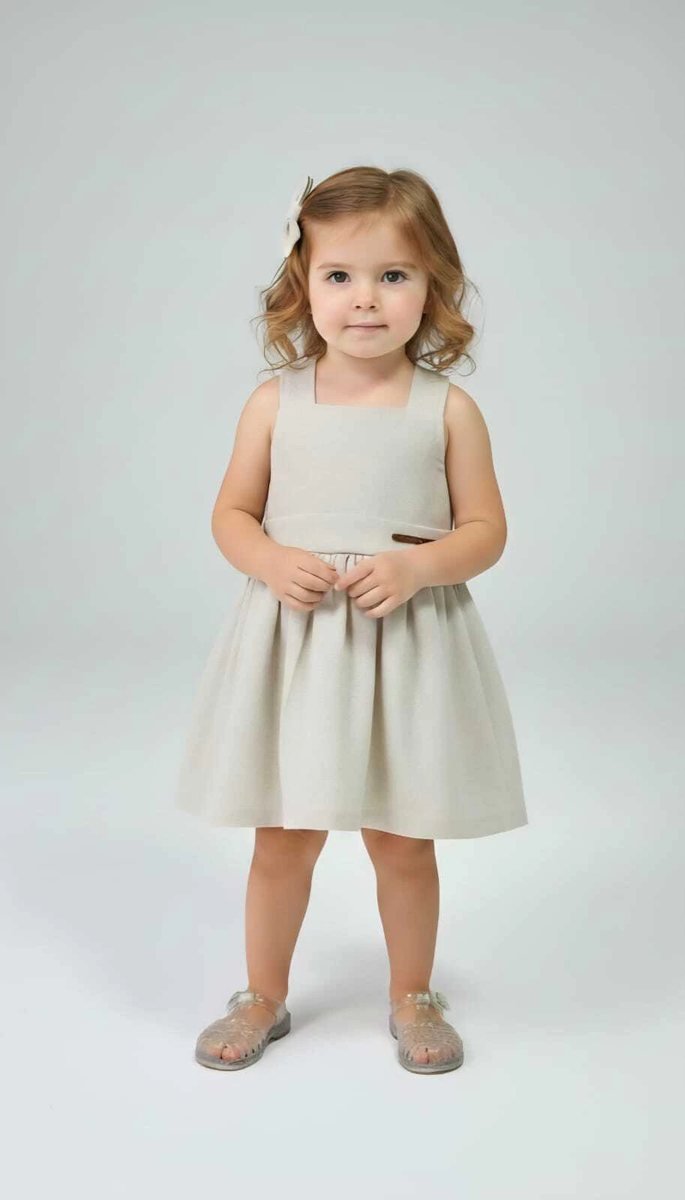 Vestido Jardineira Salopete Renovo Natural MOM, foto 2