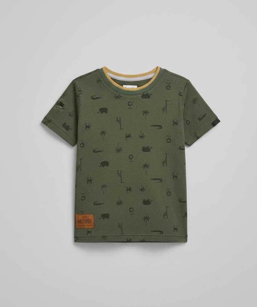Conjunto Masculino Camiseta Estampada Bichos e Bermuda Sarja - Brandili Mundi, foto 4