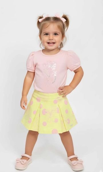 Conjunto Mundi Floral Manga Princesa
