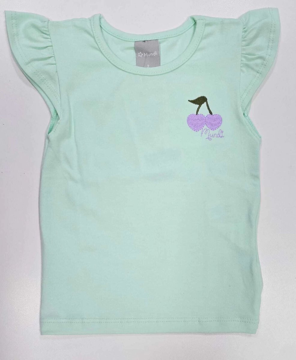 Conjunto Brandili Mundi Blusa Babado e Saia Short - 26246.004- Mundi - Verde, foto 3