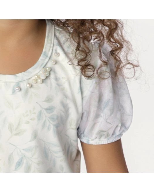 Conjunto Blusa Flor Babados e Shorts - Menina - Dente DE Leão, foto 3