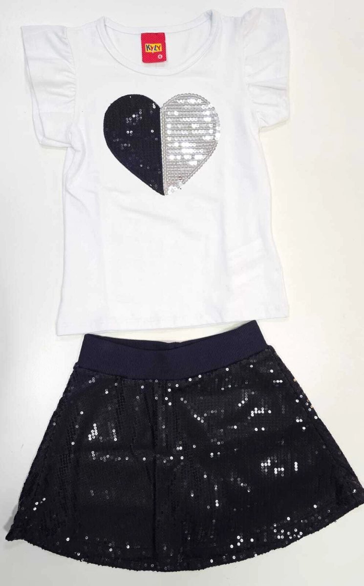 Conjunto Coração Paetê Kyly, foto 6