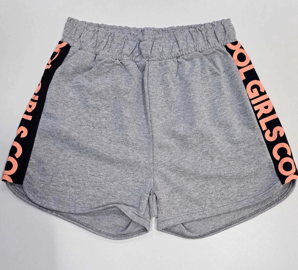 Conjunto Pami com Cropped Manga Princesa e Shorts - Cinza, foto 4