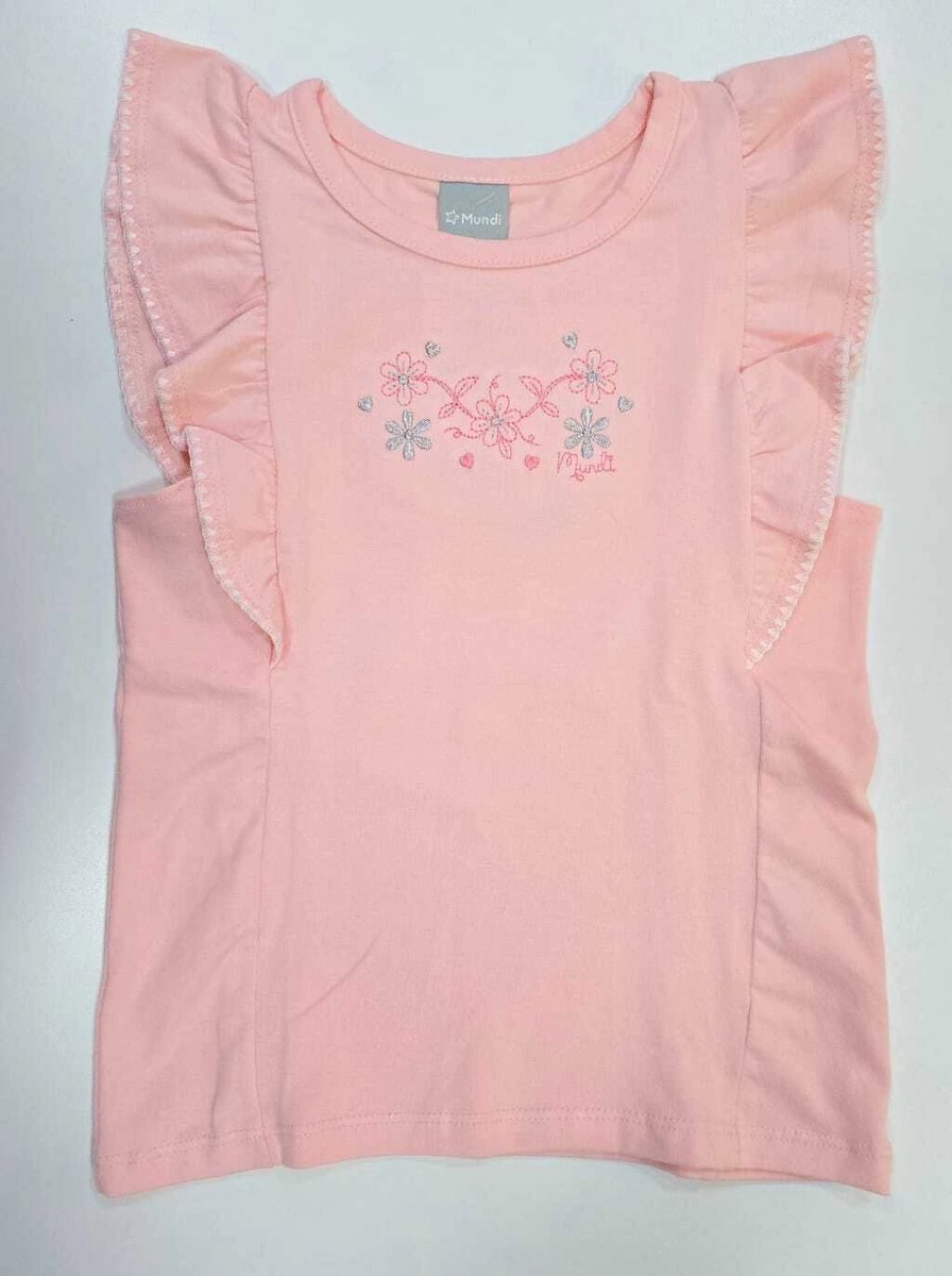 Conjunto Mundi Blusa com Babados e Bordado e Short em Linho, foto 3