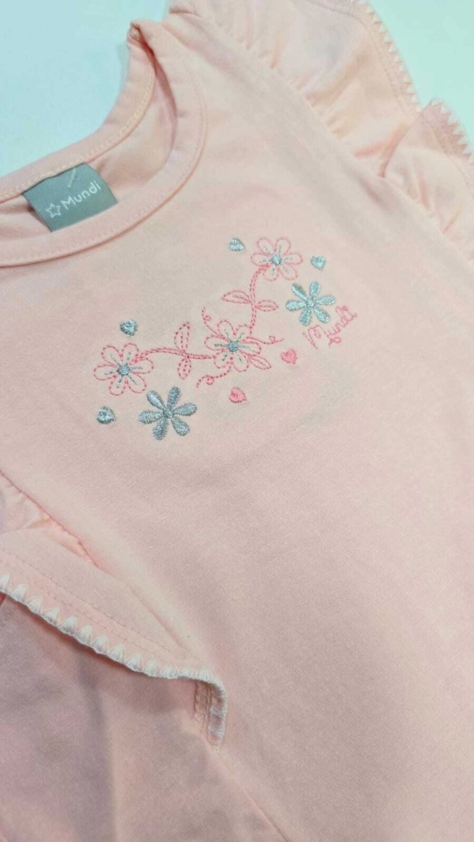 Conjunto Mundi Blusa com Babados e Bordado e Short em Linho, foto 4