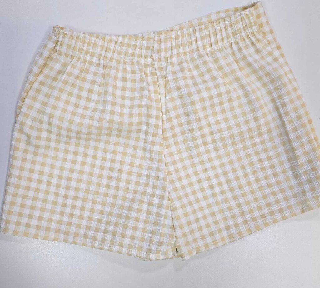 Conjunto Mundi Cropped Manga Princesa Estampa Strass e Short Saia Xadrez, foto 8