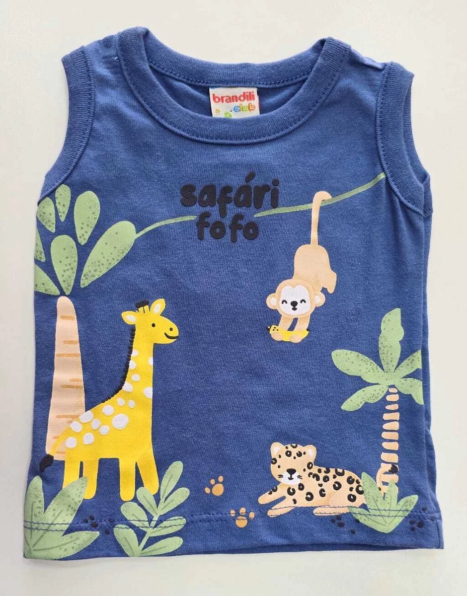 Conjunto Brandili Menino Bebe Regata e Bermuda Safari, foto 3