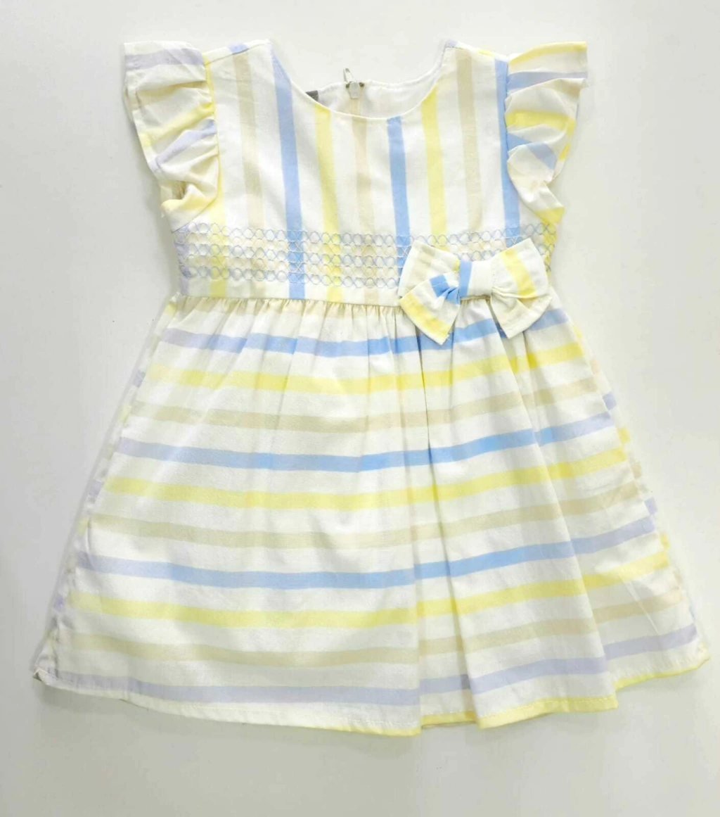 Vestido com Caldinha Tapa Fralda Brandili Mundi em Tricoline Laço, foto 2