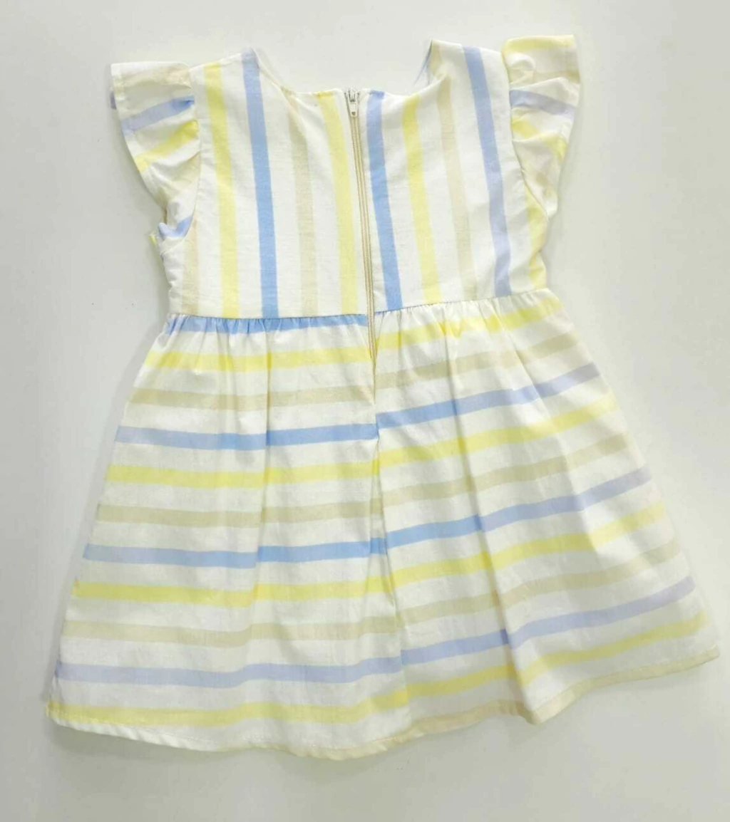 Vestido com Caldinha Tapa Fralda Brandili Mundi em Tricoline Laço, foto 4