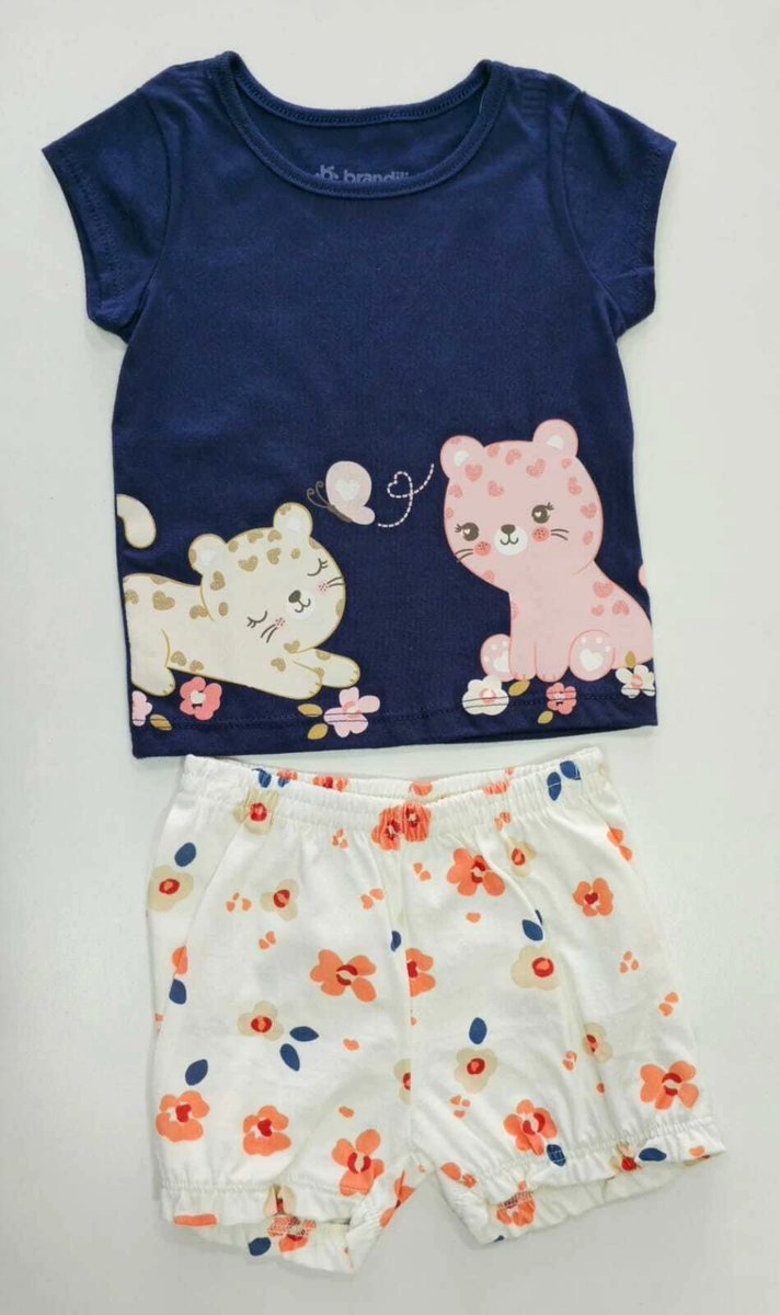Conjunto Brandili Verão Manina Bebê Blusa e Short, foto 2