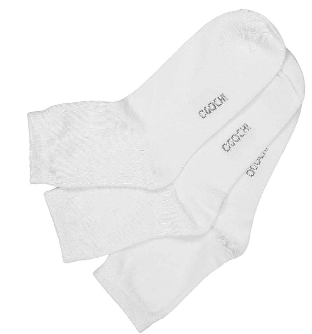 Kit Meias Ogochi Cano Longo- com 3 Pares - Branco