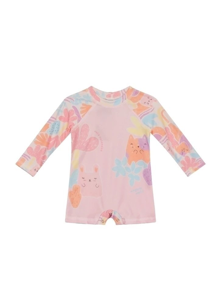 Macacão Brandili com Proteção UV - Moda Praia - Rosa, foto 2