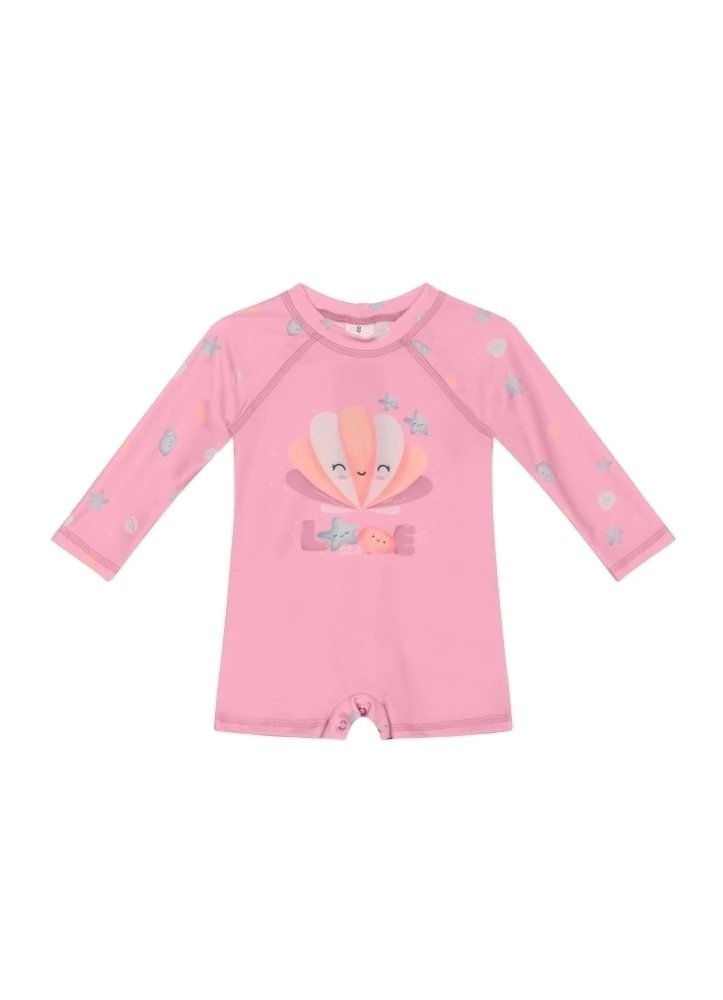Macacão Brandili com Proteção UV - Moda Praia - Pink, foto 2