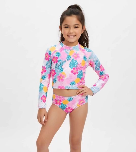 Conjunto Moda Praia Cropped e Calcinha Biquini - Fofotinhos