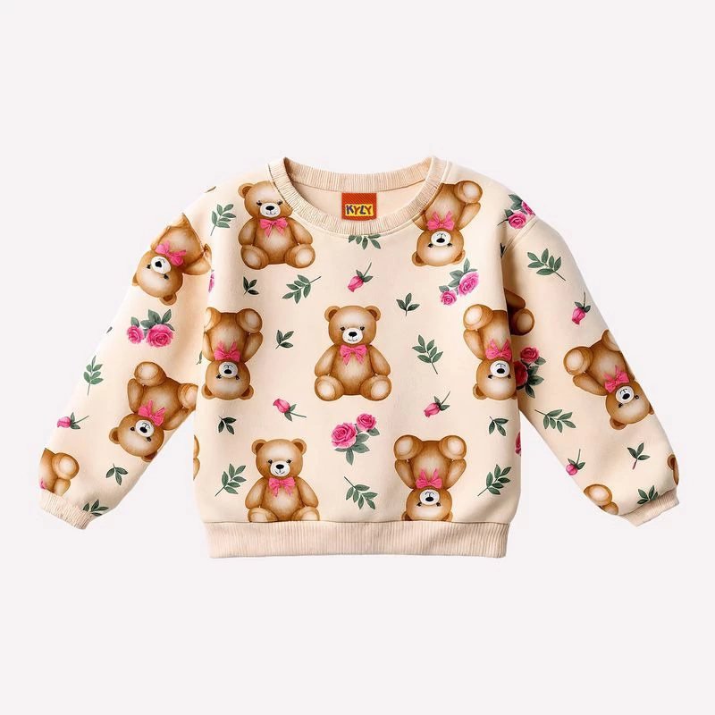 Conjunto Infantil Menina Ursinhos com Short Saia Kyly, foto 3