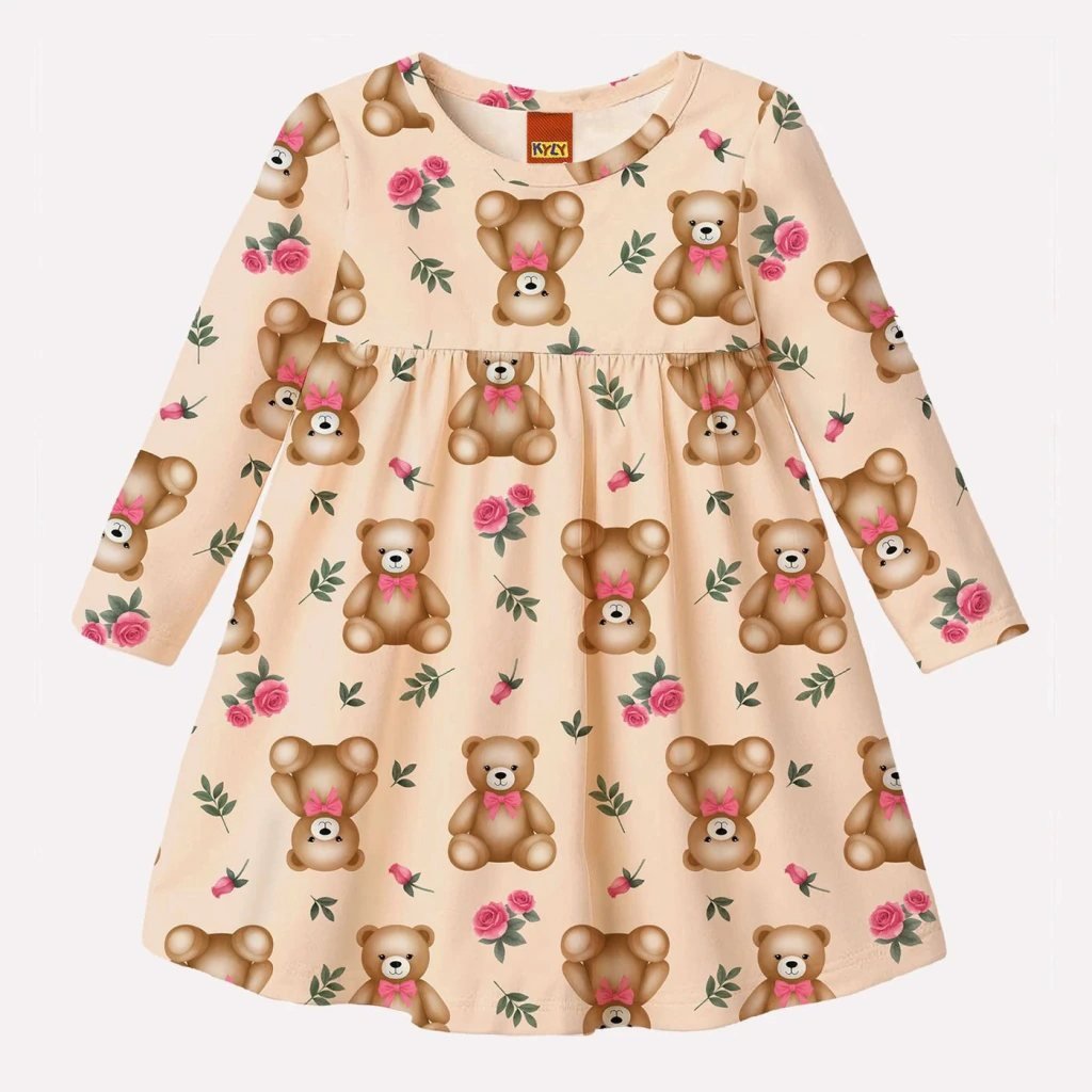Vestido Infantil Menina Ursinho Kyly, foto 2