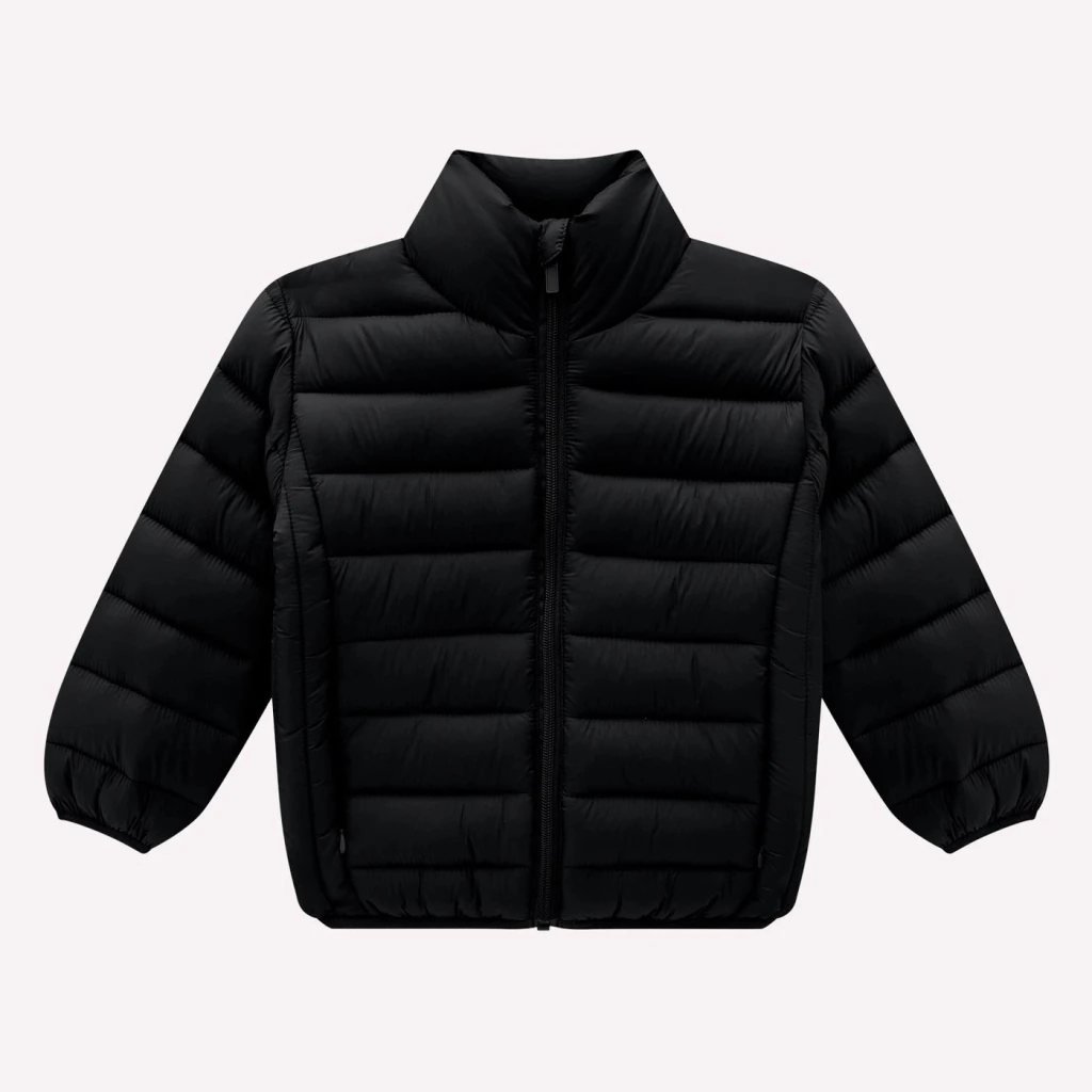 Jaqueta Infantil Unissex em Nylon Kyly - Preto