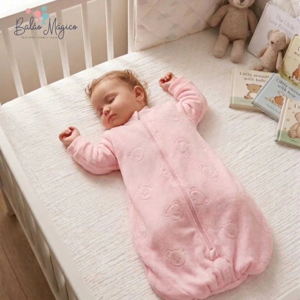Saco de Dormir Soft Jacquard Térmico Pettenati- Dedeka - Rosa, foto 2
