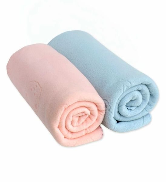 Manta soft jaquard urso azul para bebê - Dedeka - - Azul claro